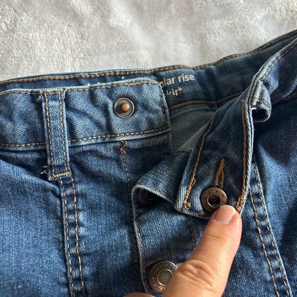 Hippie girl denim skirt with pockets and adjustable waist size 6 - Picture 4 of 10